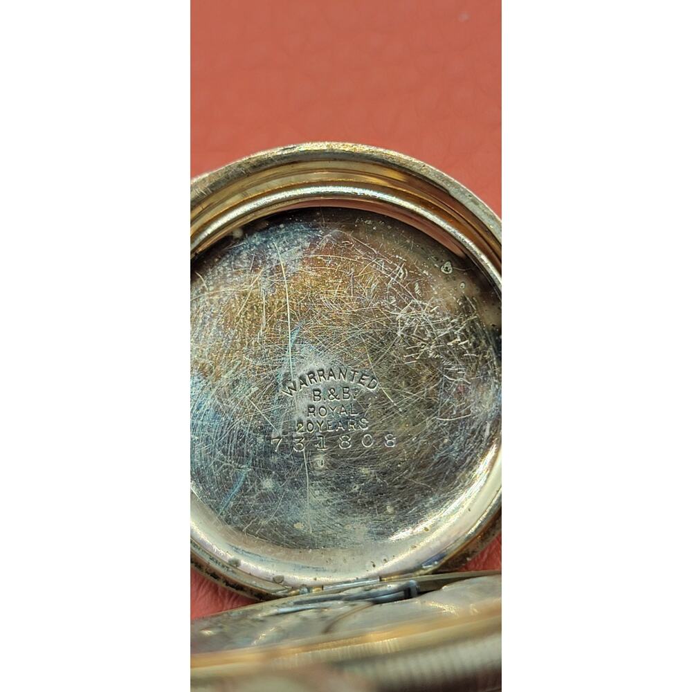 Antique Wathem B&B Royal Pocket Watch. For Parts - Picture 5 of 7